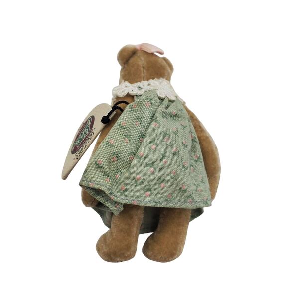 Ganz Cottage Collectibles Miniature KELLY Teddy Bear Bag COA CC7306 Floral Dress - Picture 5 of 5
